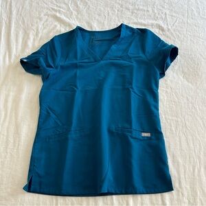 Women's figs blue xs scrub set